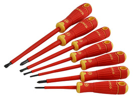 Bahco B220.007 BAHCOFIT Insulated Screwdriver Set, 7 Piece