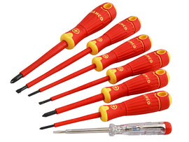 Bahco B220.027 BAHCOFIT Insulated Screwdriver Set, 7 Piece