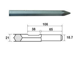Faithfull Kango Shank Point 450mm (914113)