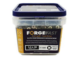 ForgeFix ForgeFast Pozi Compatible Wood Screws, Tub