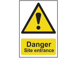 Scan Danger Site Entrance - PVC Sign 400 x 600mm