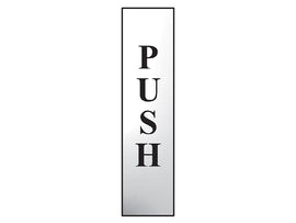 Scan Sign: Push (Vertical)