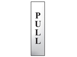 Scan Pull Vertical Sign (50 x 200mm)