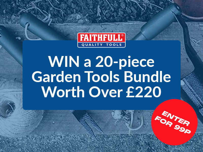 Prize Draw Ticket: 20-piece Faithfull Garden Tools Bundle