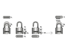 Load image into Gallery viewer, ABUS 190/60 60mm Heavy-Duty Combination Padlock Closed Shackle (4-Digit) Carded