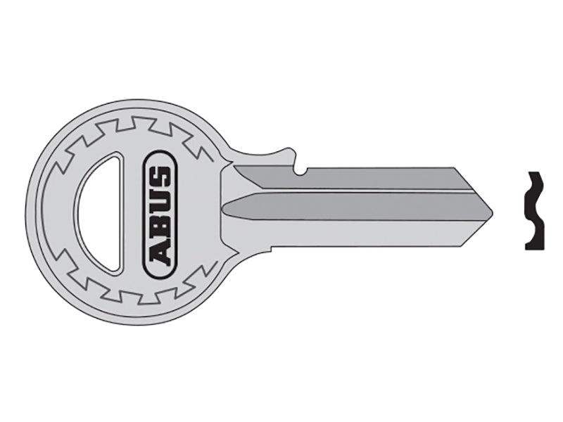 ABUS T84/40 40mm Left Hand Key Blank 08682