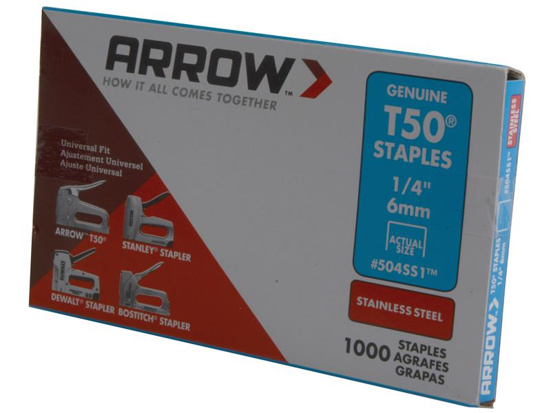 Arrow T50 Stainless Steel Staples