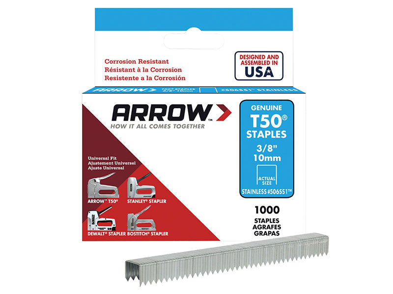 Arrow T50 Stainless Steel Staples