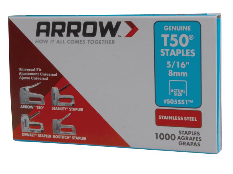 Arrow T50 Stainless Steel Staples