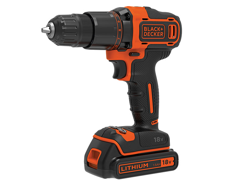 BLACK + DECKER BCD700S1K 2 Gear Combi Drill 18V 1 x 1.5Ah Li-ion