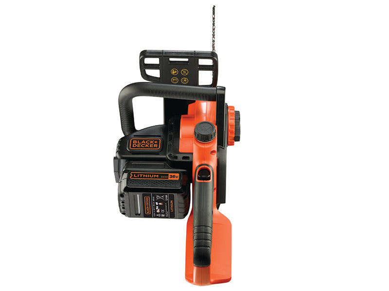 BLACK + DECKER GKC3630L20 Cordless Chainsaw 30cm Bar 36V 1 x 2.0Ah Li-ion