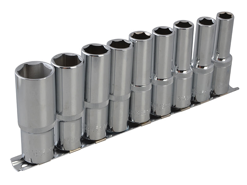 BlueSpot Tools 1/2in Drive Deep Socket Set, 9 Piece