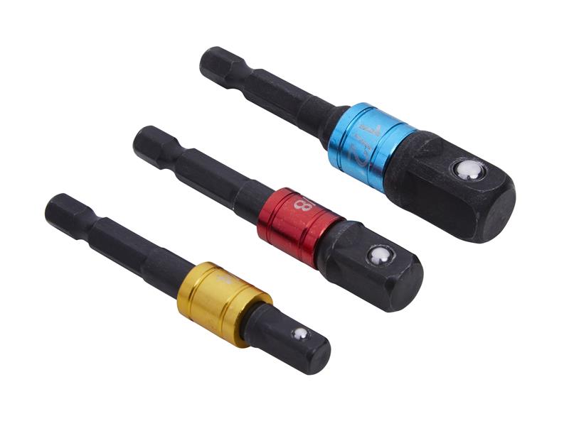 BlueSpot Tools Colour-Coded Impact Socket Adaptor Set, 3 Piece