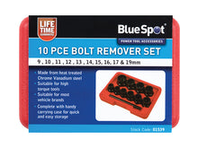 Load image into Gallery viewer, BlueSpot Tools Bolt Remover Set 9-19mm 10 Piece