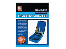 Load image into Gallery viewer, BlueSpot Tools Step Drill Set 4-32mm 3 Piece