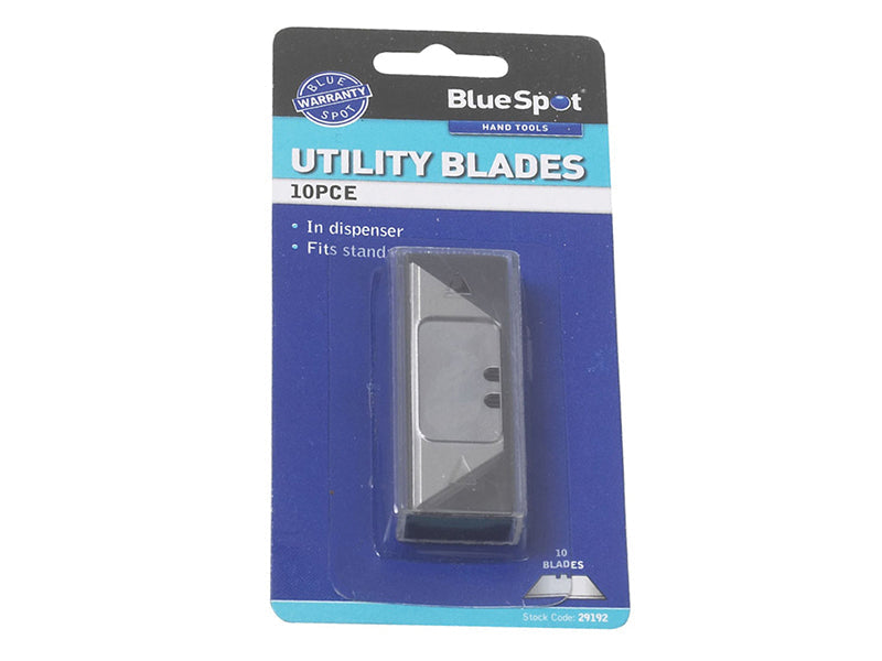 BlueSpot Tools Utility Blades (Pack 10)