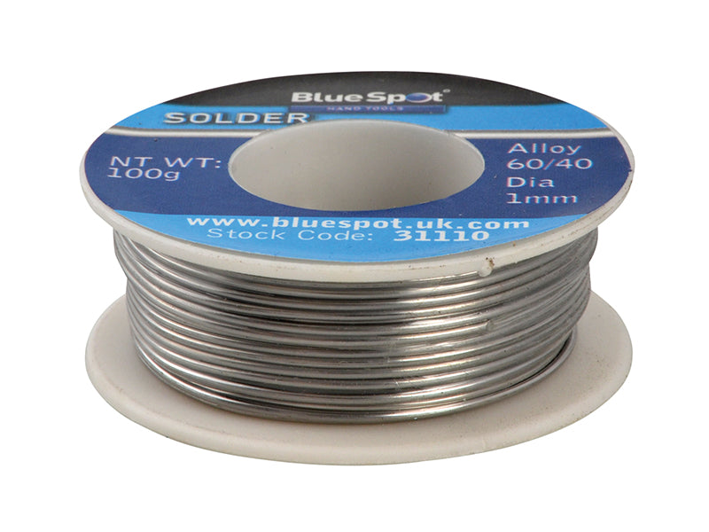 BlueSpot Tools Flux Covered Solder 100g 60/40