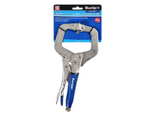 Load image into Gallery viewer, BlueSpot Tools Locking C-Clamp with Swivel Pads 280mm (11in)