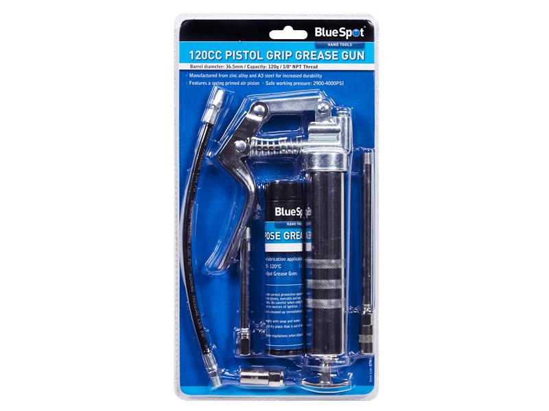 BlueSpot Tools 120cc Pistol Grip Grease Gun