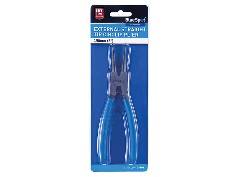 BlueSpot Tools Circlip Pliers External Straight 150mm (6in)