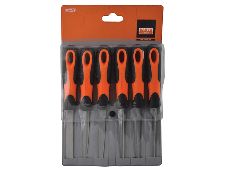 Bahco 1-476 ERGO™ File Set 6 Piece 100mm (4in)