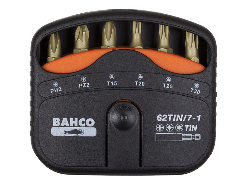 Bahco 62TIN/7-1 TiN Bit Set, 7 Piece