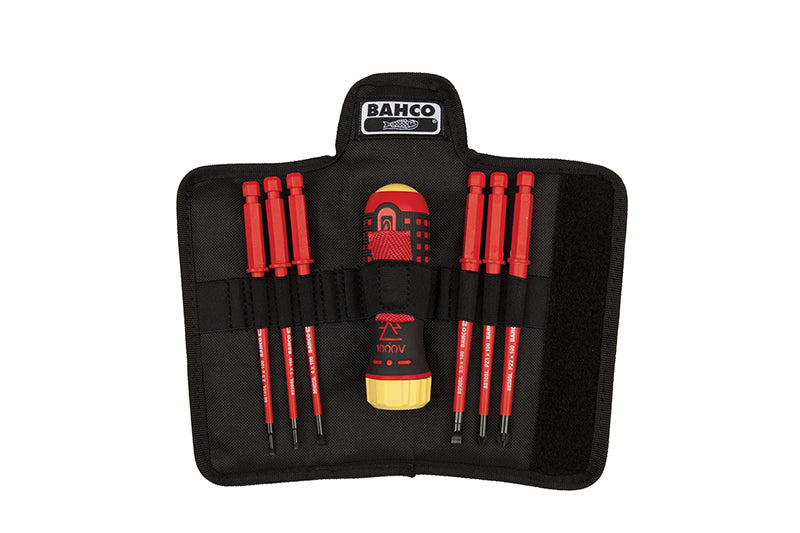 Bahco Insulated Ratcheting Screwdriver Set, 6 Piece