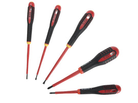 Bahco BE-9881S ERGO™ VDE Insulated Screwdriver Set, 5 Piece