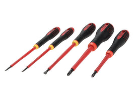 Bahco BE-9881S ERGO™ VDE Insulated Screwdriver Set, 5 Piece