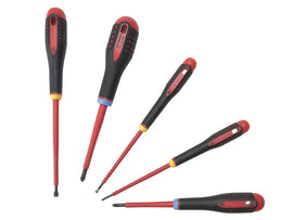 Bahco BE-9882S ERGO™ VDE Insulated Screwdriver Set, 5 Piece