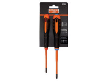 Load image into Gallery viewer, Bahco BE-9890SL ERGO™ Slim VDE Insulated Screwdriver Set, 2 Piece