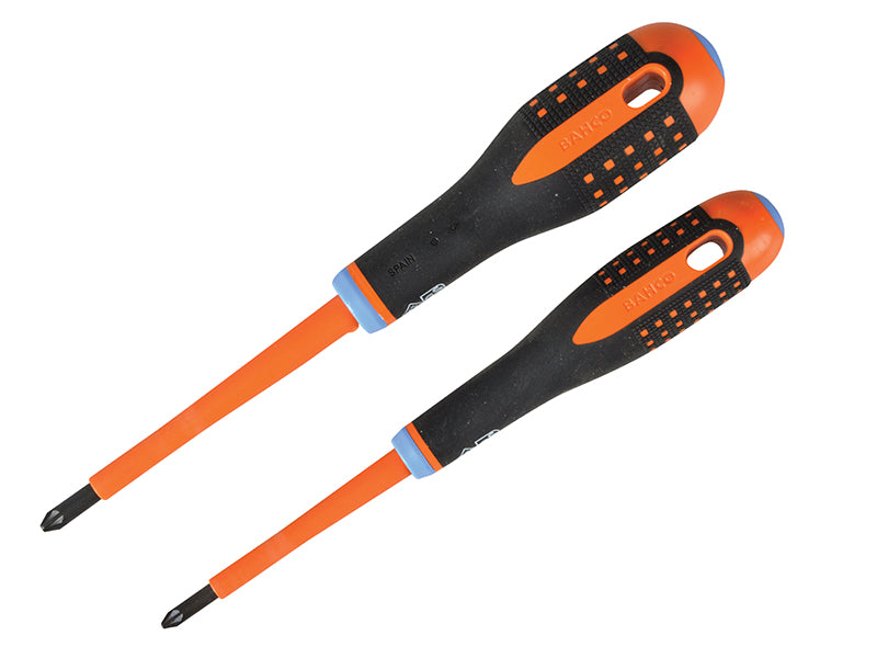 Bahco BE-9890S ERGO™ VDE Insulated Screwdriver Set, 2 Piece