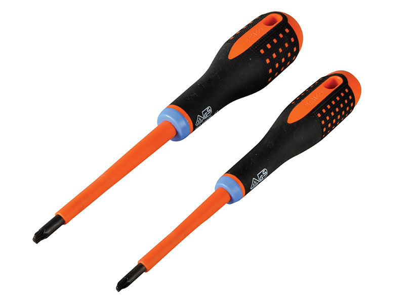 Bahco BE-9890S ERGO™ VDE Insulated Screwdriver Set, 2 Piece