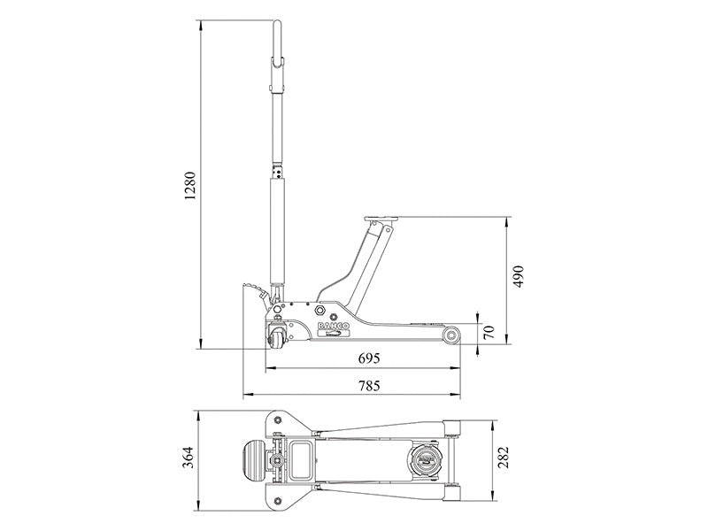 Bahco BH12000 Extra Low Jack 2T