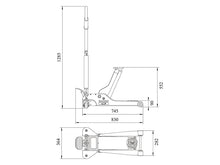 Load image into Gallery viewer, Bahco BH13000 Extra Compact Trolley Jack 3T