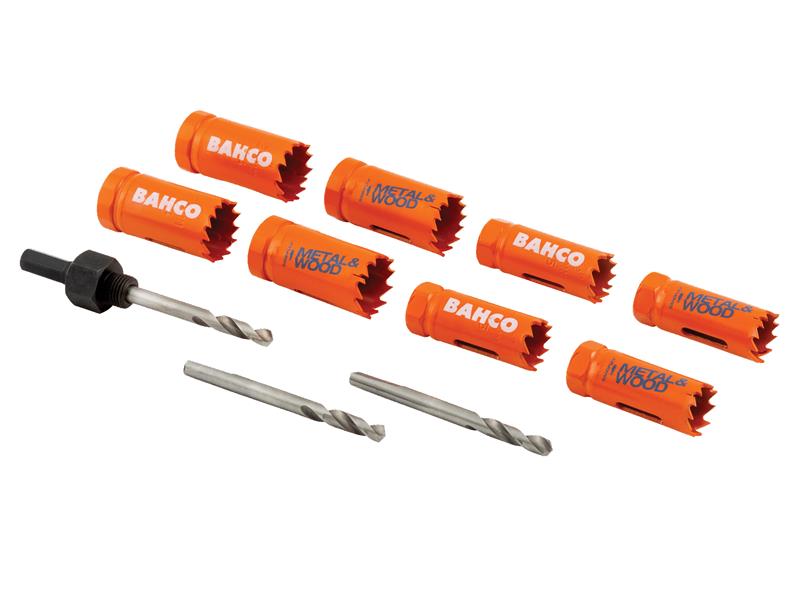 Bahco Contractor's Bi-Metal Holesaw Set, 11 Piece