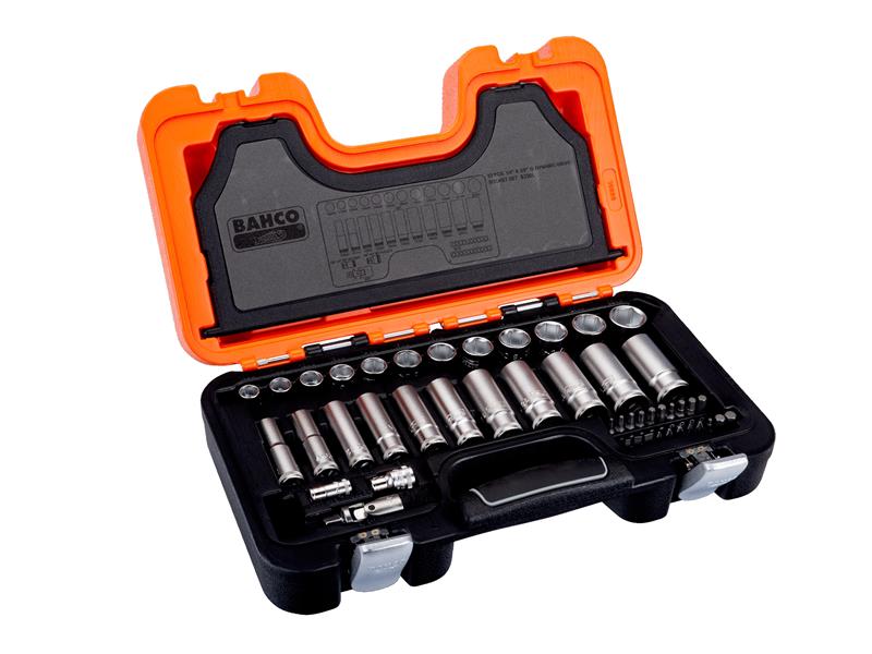 Bahco S330L 3/8in Deep Drive Socket Set, 53 Piece