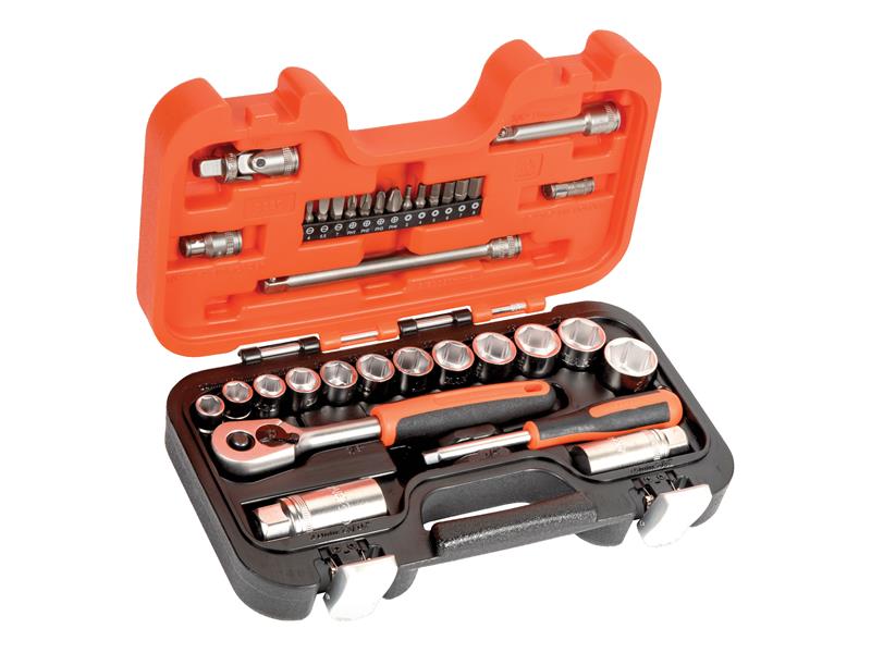 Bahco S330 3/8in Drive Socket Set, 34 Piece