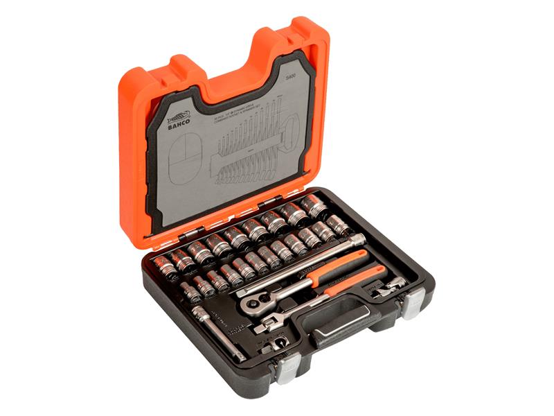 Bahco S400 1/2in Drive Socket & Spanner Set, 40 Piece