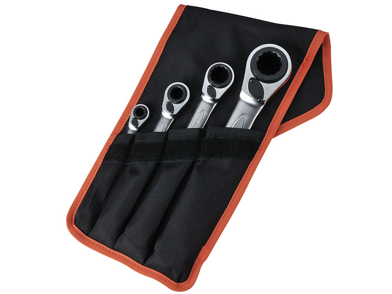 Bahco S4RM Series Reversible Ratchet Spanner Set