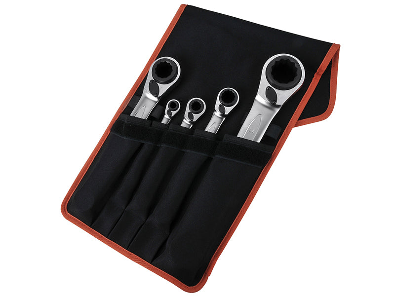 Bahco S4RM Series Reversible Ratchet Spanner Set