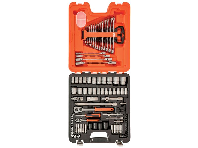 Bahco S87+7 1/4 & 1/2in Drive Socket & Spanner Set, 94 Piece