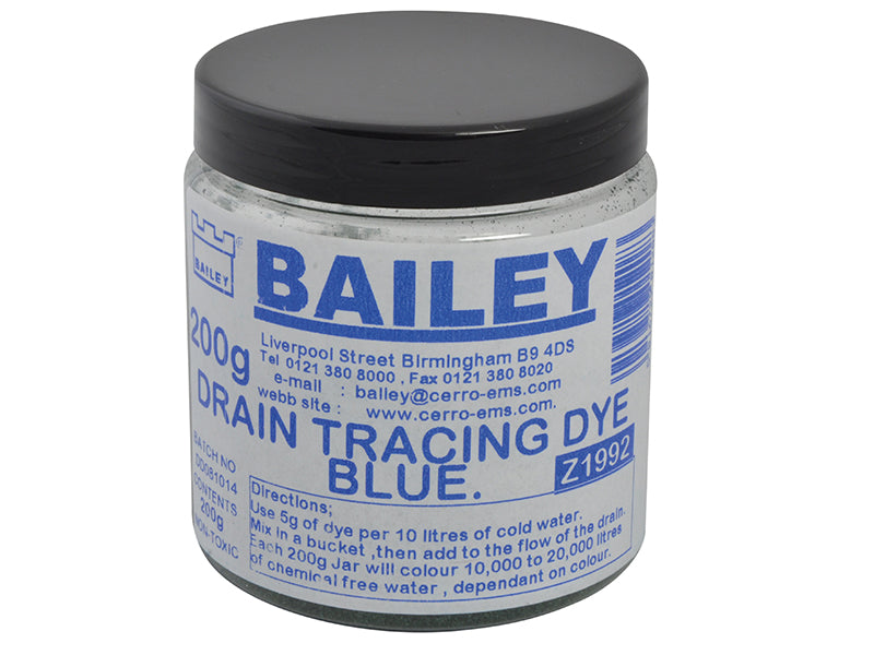 Bailey Drain Tracing Dye