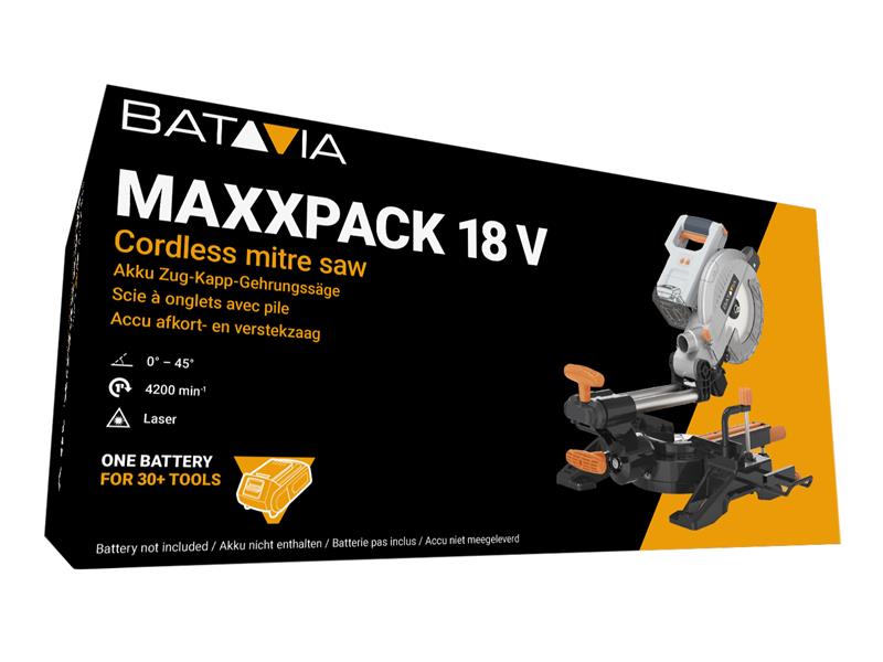 Batavia MAXXPACK Sliding Mitre Saw 216mm 18V Bare Unit