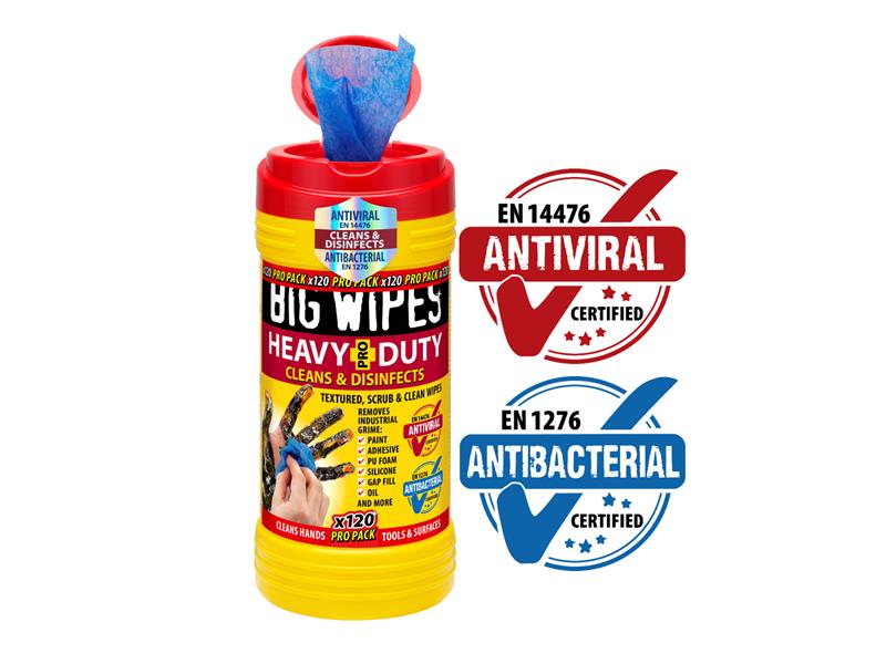 Big Wipes Heavy-Duty Pro+ Antiviral Wipes