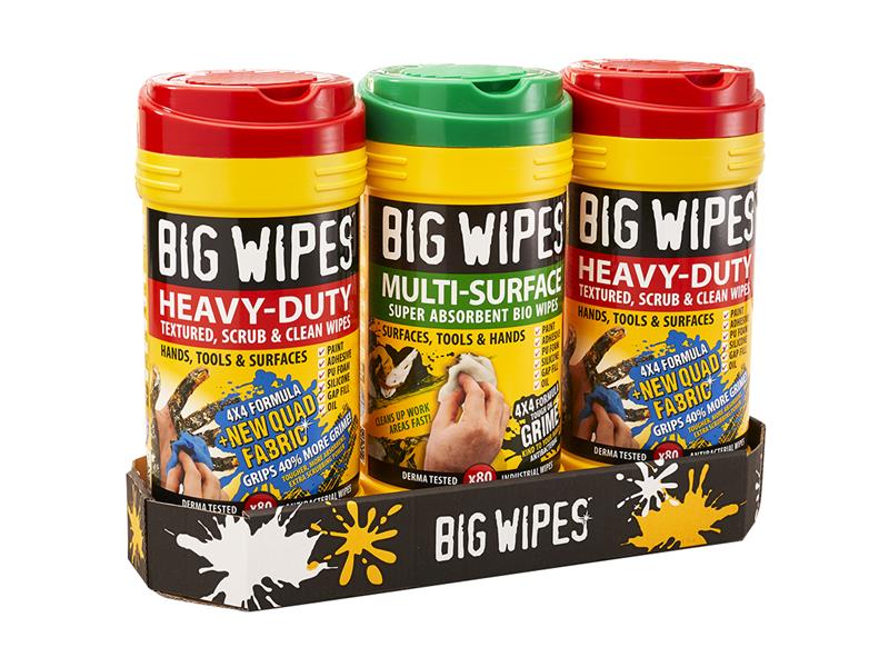 Big Wipes Triple Pack of Hand Wipes