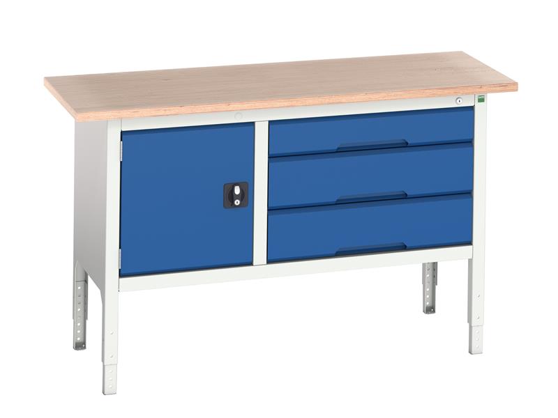 Bott Verso Adjustable Height Storage Bench 1500 x 600mm