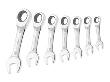 Load image into Gallery viewer, Expert Stubby Ratchet Spanner Set, 7 Piece