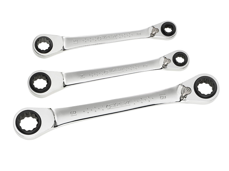 Expert Quadbox Spanner Set, 3 Piece