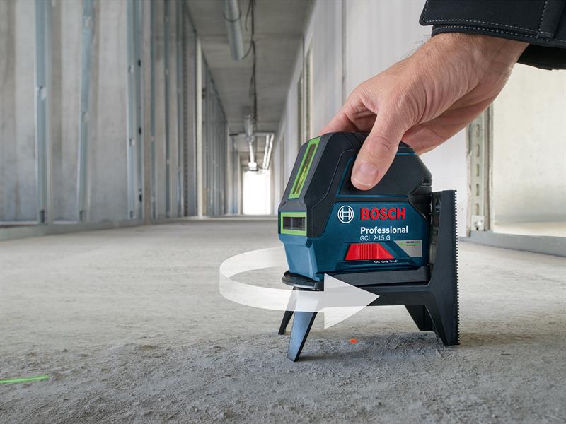 Bosch GCL 215-G Professional Self-Levelling Cross Line Laser Green